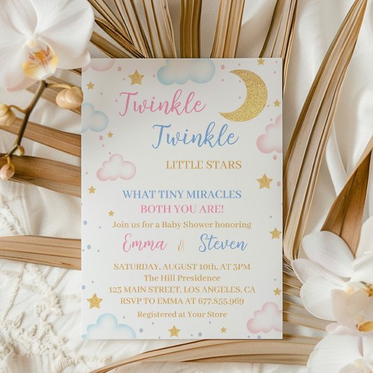 Twinkle Twinkle Stars Genre Reveillez Invitation