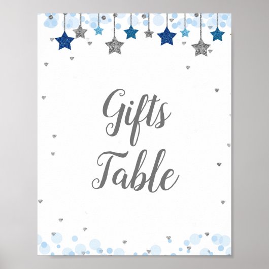 Twinkle Twinkle Waterverf Gifts Table Sign Poster (Voorkant)