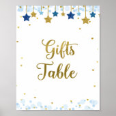 Twinkle Twinkle Waterverf Gifts Table Sign Poster (Voorkant)