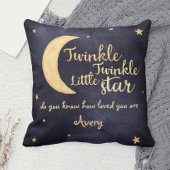 Twinkle Twinkle-waterverf voor kleine sterren Kussen