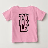 TWINKLE typographie t-shirt bébé (Devant)