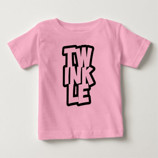 TWINKLE typographie t-shirt bébé (Devant)