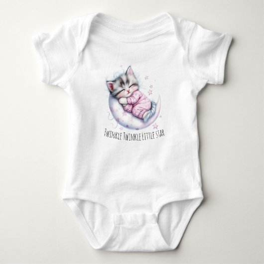 Twinkle Whiskers — Moonlit Baby Dreams Romper (Voorkant)