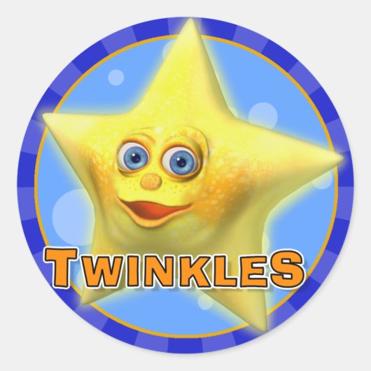 Twinkles de kleine ster Stickers (Voorkant)