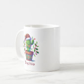 Twinkling Cactus Kerstmis Koffiemok (Voorkant links)