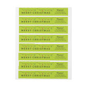 Twinkling Lights Vakantie Wraparound Label (Vel)