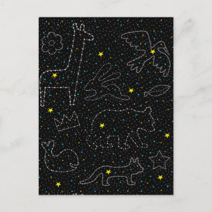 Twinkling Magische Sky Star Dieren Feestdagenkaart