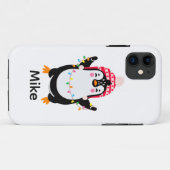 Twinkling Pinguïn met Kerstmis Lichten Case-Mate iPhone Case (Achterkant (horizontaal))