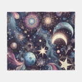 Twinkling Stardust Fleece Deken (Voorkant (Horizontaal))