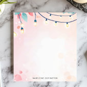 Twinkling String Lights Pastel Gepersonaliseerde n Notitieblok