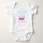 Twinnies Dubbele Trouble in de Tub Romper (Voorkant)