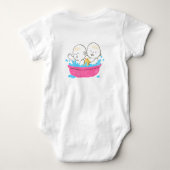 Twinnies Dubbele Trouble in de Tub Romper (Achterkant)