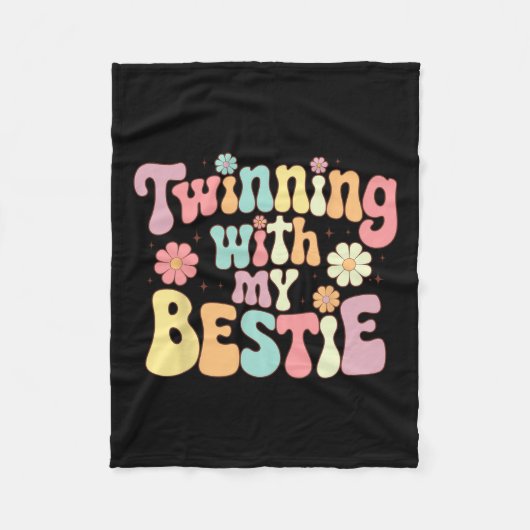 Twinning Met Mijn Bestie Fleece Deken (Voorkant)