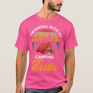 Twinning met mijn camping Bestie Friends Outdoor T T-shirt