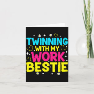 Twinning Met Mijn Werk Ie Matching Twins Day Vrien Kaart