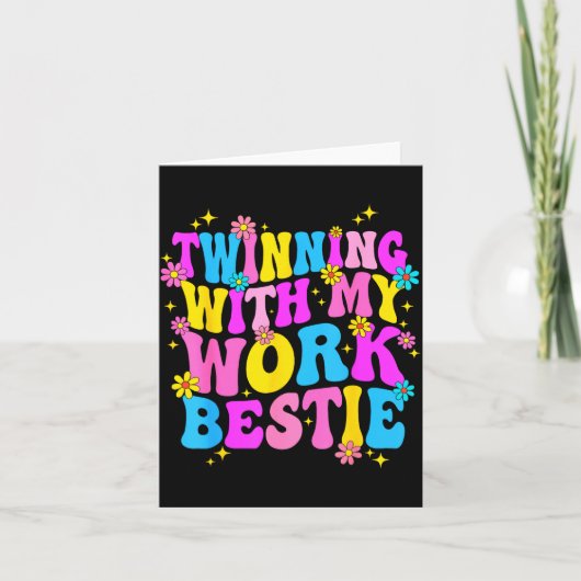 Twinning With My Work Ie Srit Week Friend Twin Kaart (Voorkant)