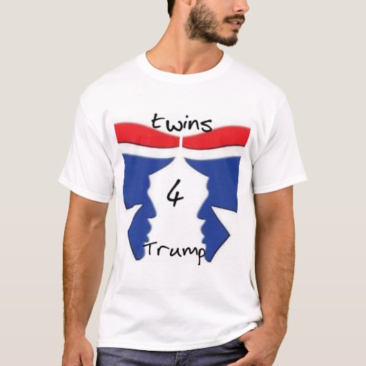 Twins4Trump mannen shirt (Voorkant)