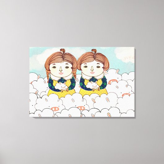 Twins 2013 canvas afdruk (Voorkant)