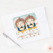 Twins 2013 vierkante sticker (Envelop)