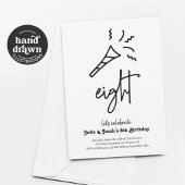 Twins 8e Anniversaire Fête Invitation