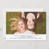 Twins Afstuderen Foto Kaart (Achterkant)