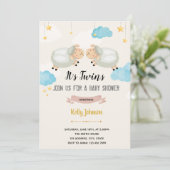 Twins agneau douche de mouton invitation (Debout devant)