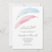 Twins Anniversaire Little Angel Invitation (Devant)