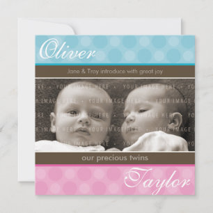 TWINS BABY AANKONDIGING :: harmonie 1SQ