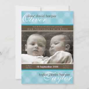 TWINS BABY BEDANKT :: harmonie 5P