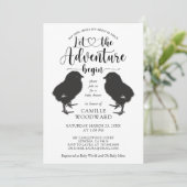 Twins Baby Chicks Baby shower Invitation (Debout devant)