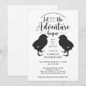 Twins Baby Chicks Baby shower Invitation (Devant / Derrière)