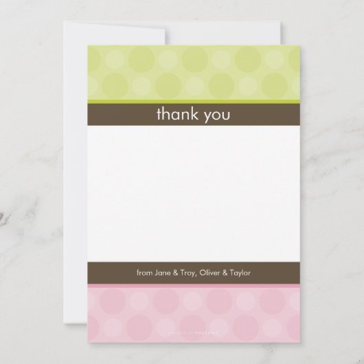 TWINS BABY DANK U :: harmonie 2P Aankondiging (Achterkant)