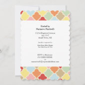 Twins Baby Elephants Douche Invitation (Dos)