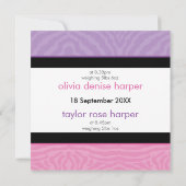 TWINS BABY FAIRE-PART :: harmonie (Dos)