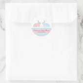 Twins Baby Konijnenkonijn Baby shower Sticker (Tas)