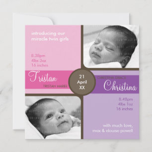 TWINS BABY MERCI :: chéri 4SQ
