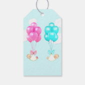 Twins Baby shower Bedankt Cadeaulabel (Achterkant)