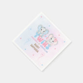 Twins Baby shower Boy Girl Servet (Hoek)