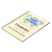 Twins Baby shower Guestbook Notitieboek (Linkerzijde)