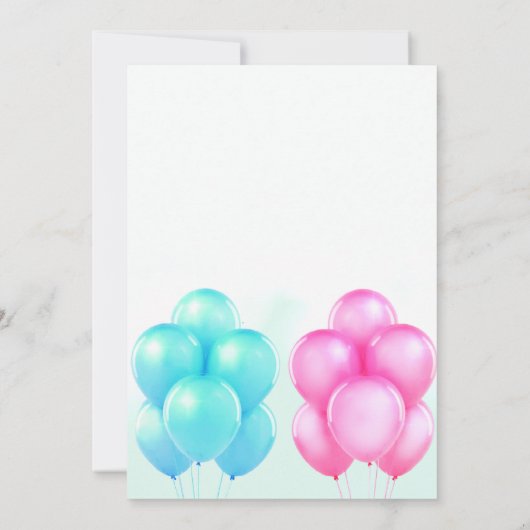 Twins Baby shower Invitation Kaart (Achterkant)