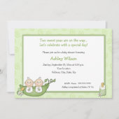 Twins Baby Shower-uitnodigingen Kaart (Voorkant)