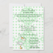 Twins Baby Shower-uitnodigingen Kaart (Achterkant)