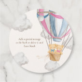 Twins Bearly Wait Teddy Bear Pop It When She Pops Bedankjes Labels (Achterkant)