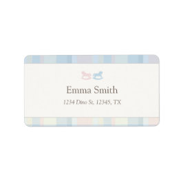 Twins Beary First Birthday Etiket