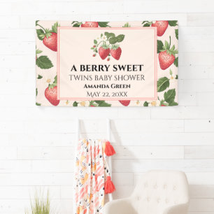 TWINS Berry Sweet Strawberry Baby shower Spandoek