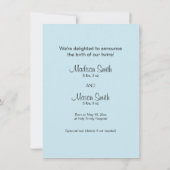 Twins Birth Announcement - Noah's Ark Aankondiging (Achterkant)