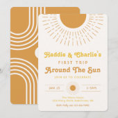 Twins Birthday Invitation | Deelstaatuitnodiging Kaart (Voorkant / Achterkant)