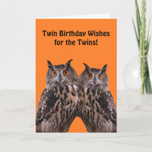 Twins Birthday-kaart Kaart
