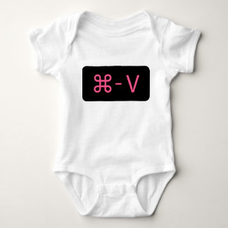 Twins Black/Pink Command - V 'Plak'-Shirt Romper