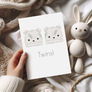 Twins Boho Baby Gefeliciteerd Kaart